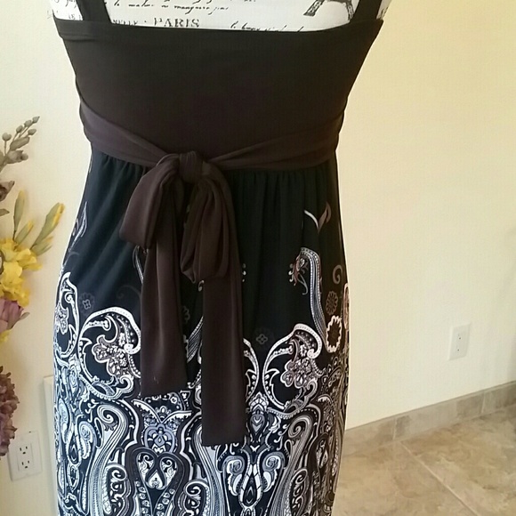 Black & Brown Dress by Enfocus Studio - Picture 4 of 6